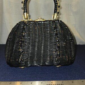 Vintage Wicker Basket Purse